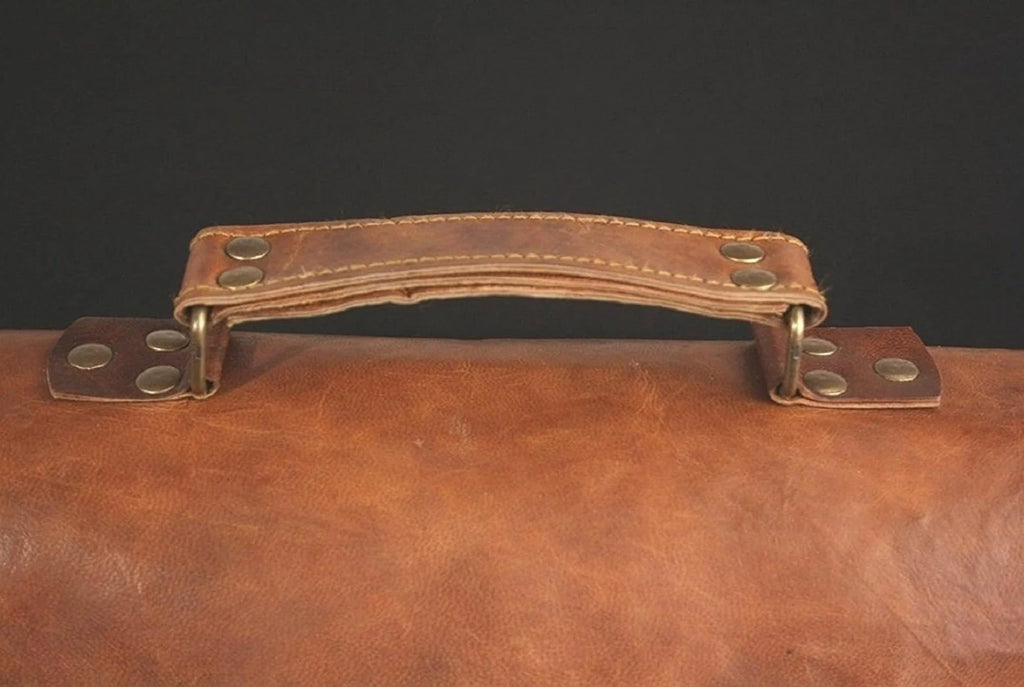 Leather Laptop Messenger Briefcase