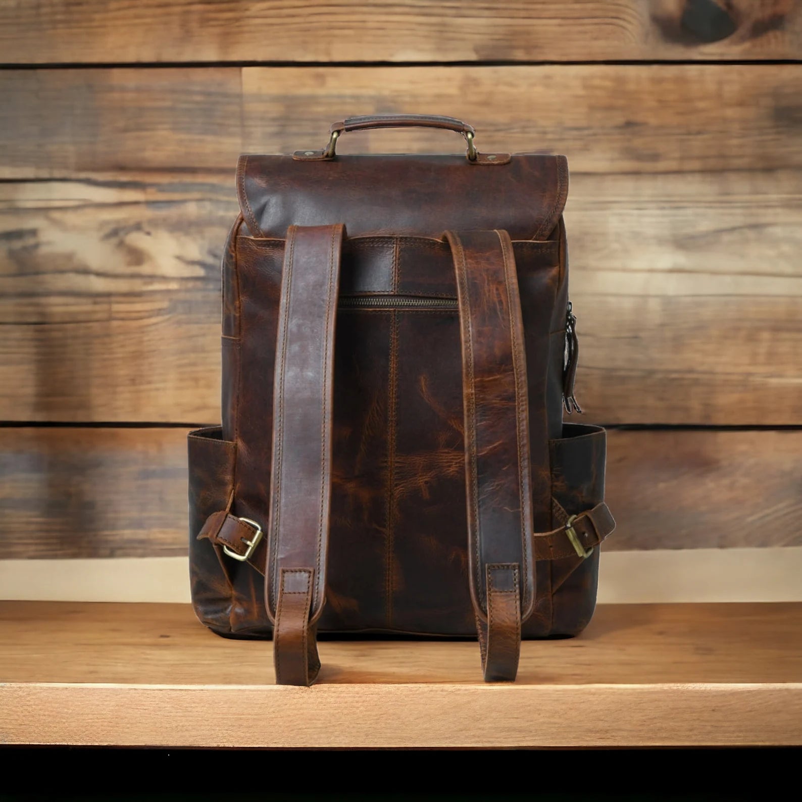Leather Backpack, Travel Backpack Rucksack