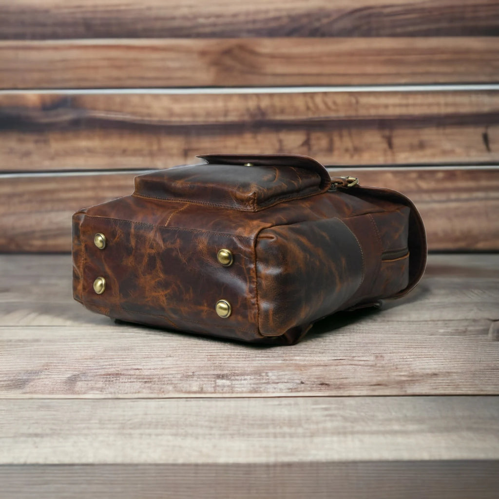 Leather Backpack, Travel Backpack Rucksack