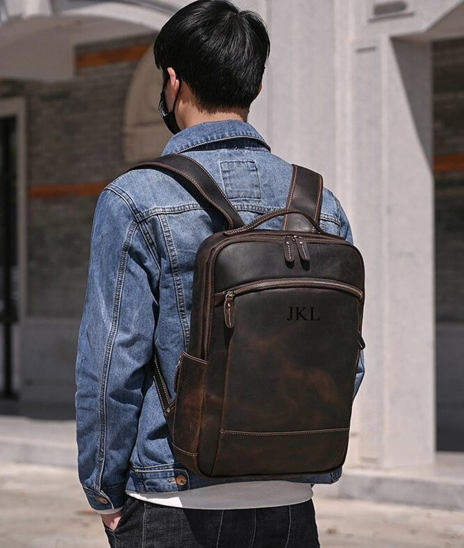 Leather Backpack, Leather Travel Backpack