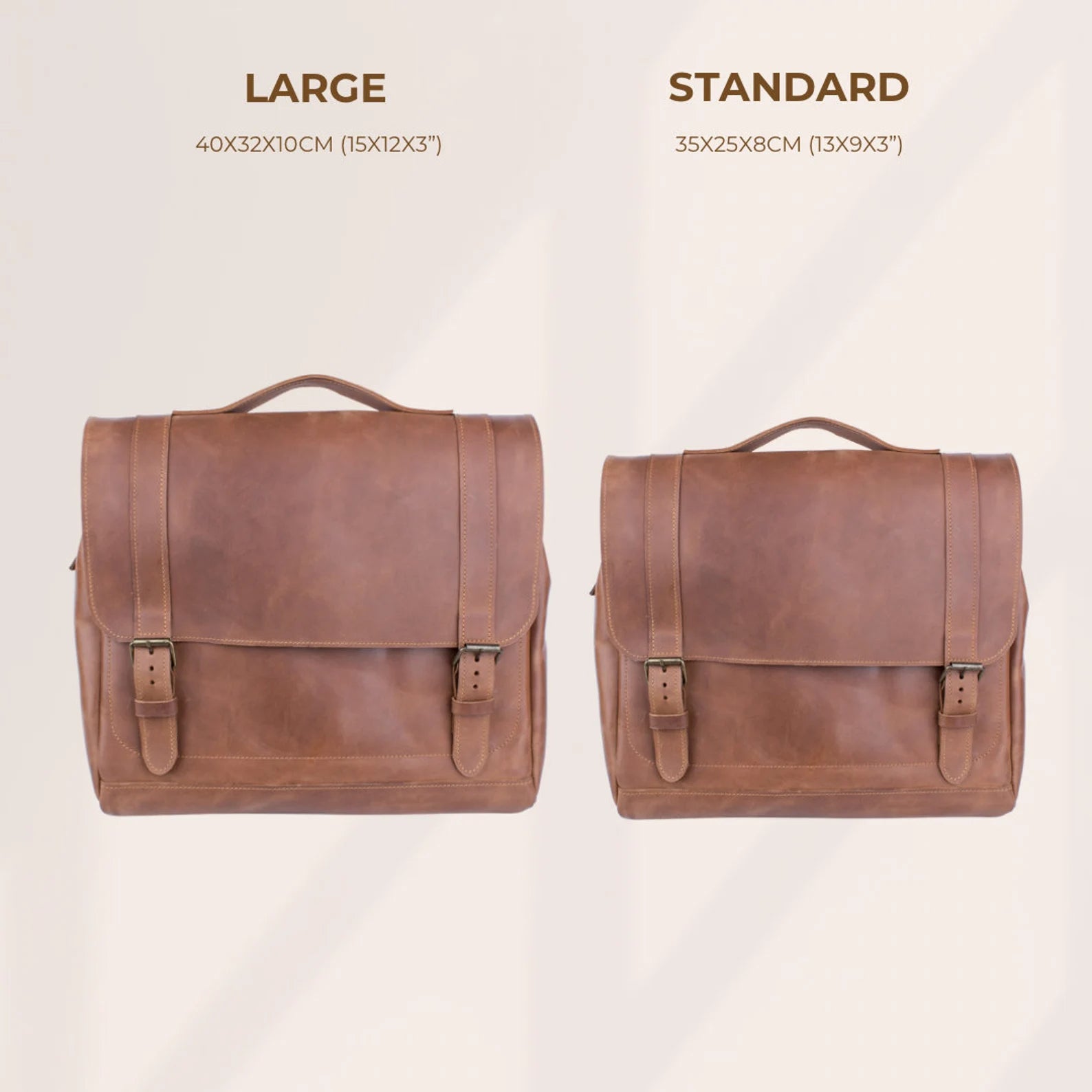 Leather satchel bag, leather briefcase