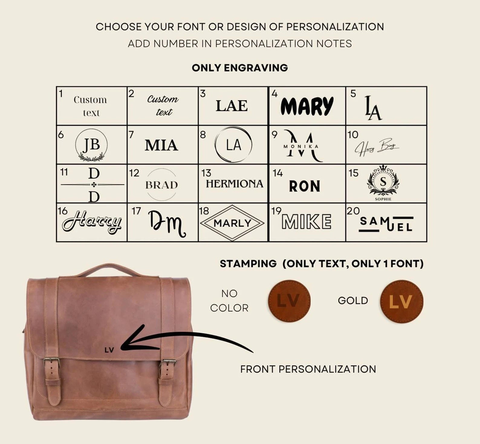 Leather satchel bag, leather briefcase