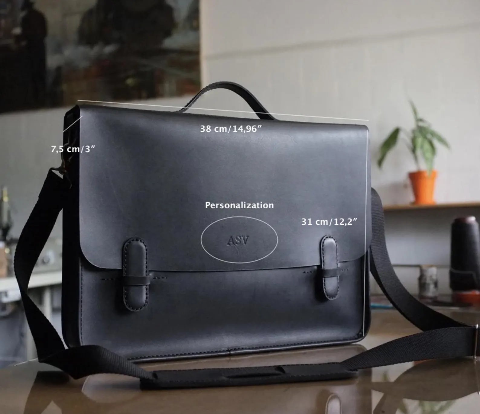 Leather Messenger Bag, Messenger bag