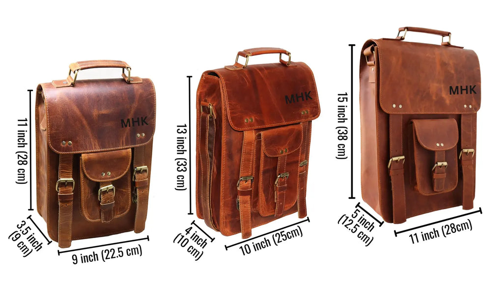 Leather Messenger Bag, Laptop Case