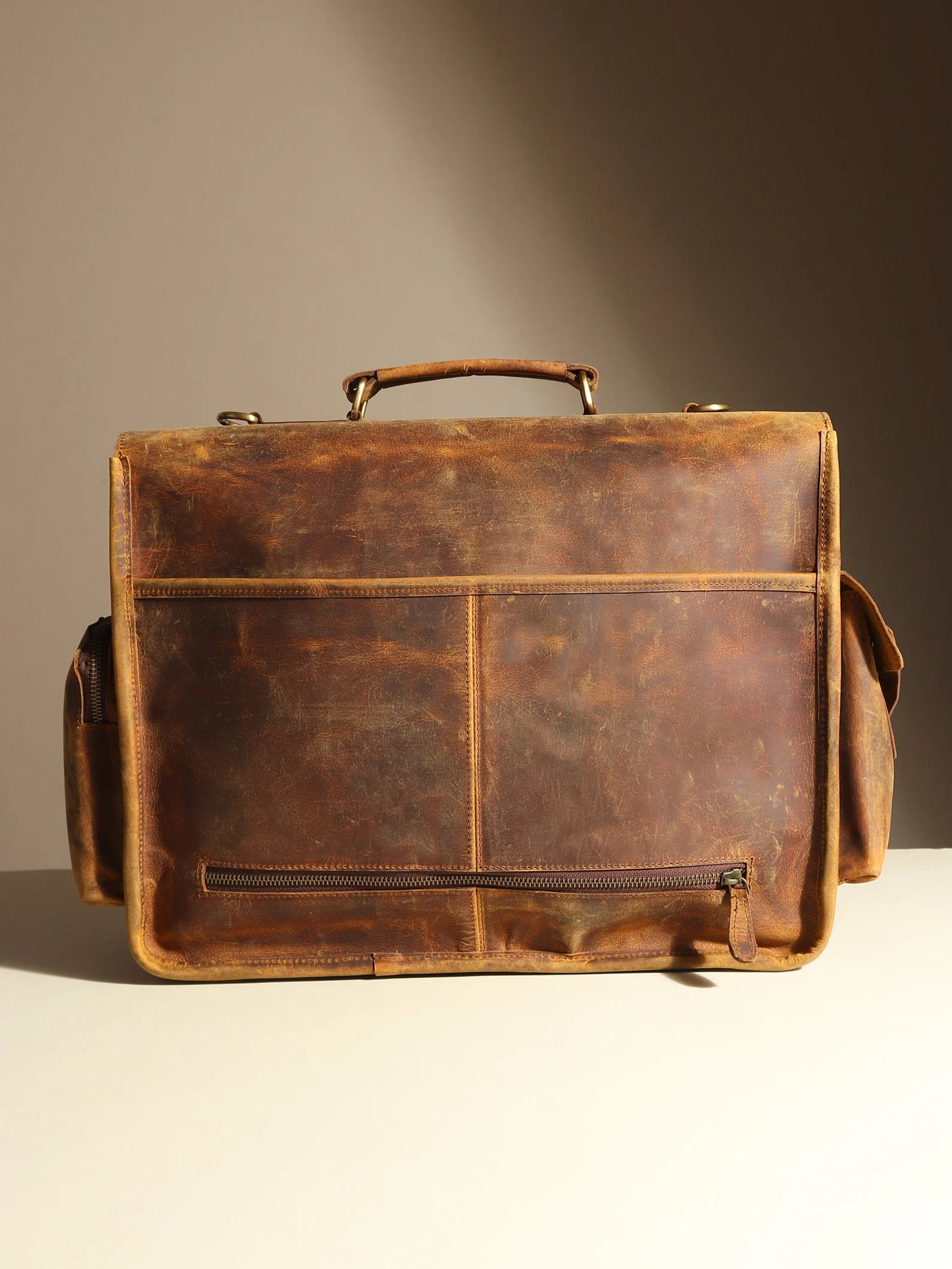 leather laptop bag | leather messenger bag