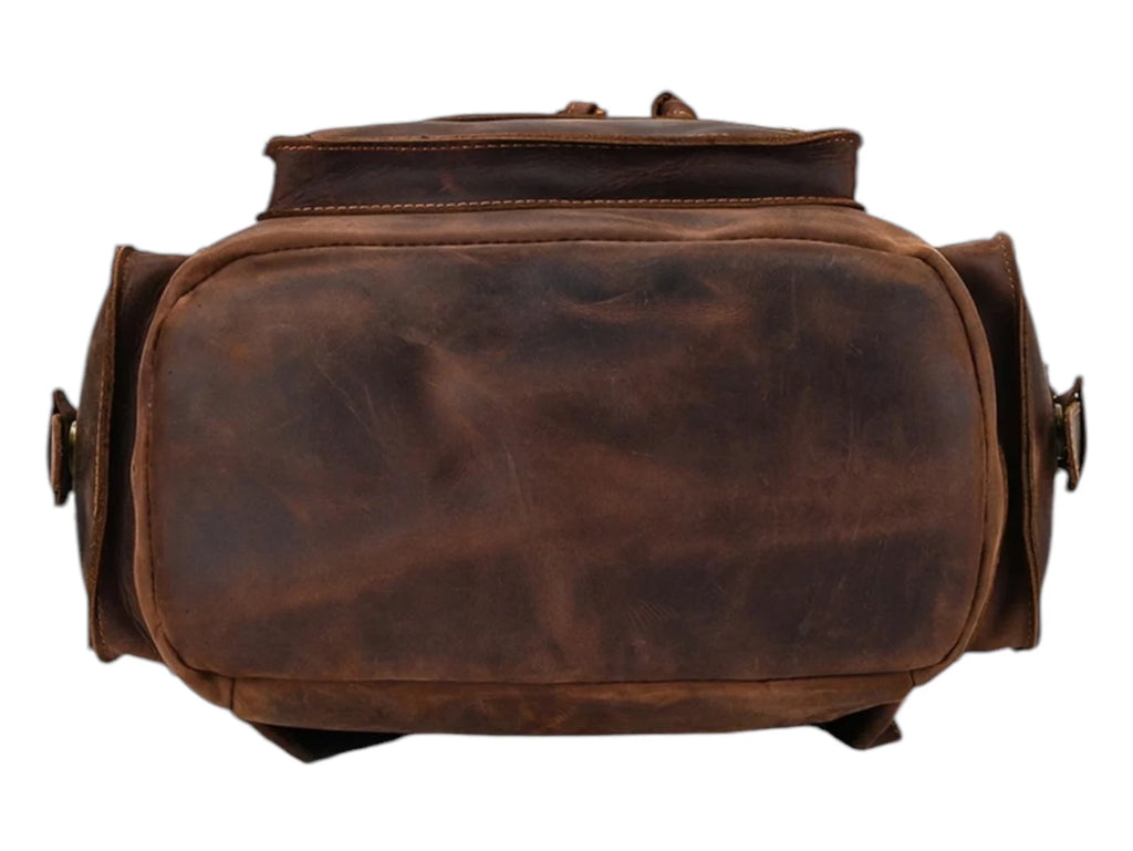 18 Inch Leather laptop backpack