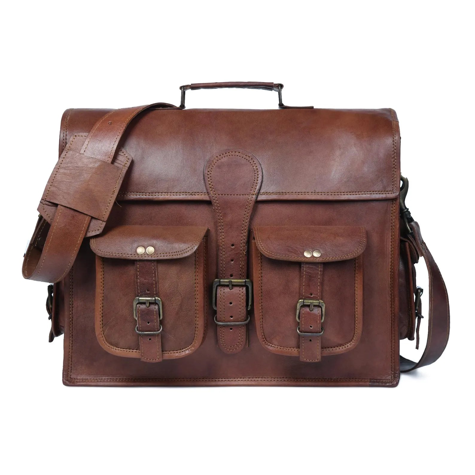 Laptop Bag, Leather Messenger Bag