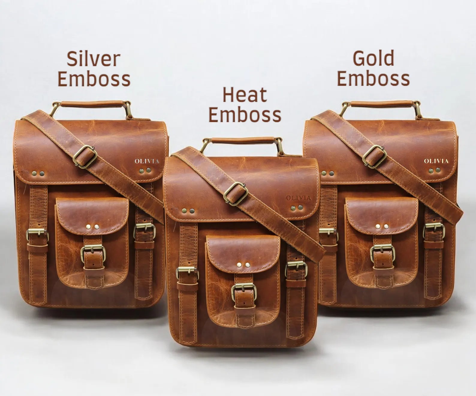 Leather Messenger Bag, Laptop Case