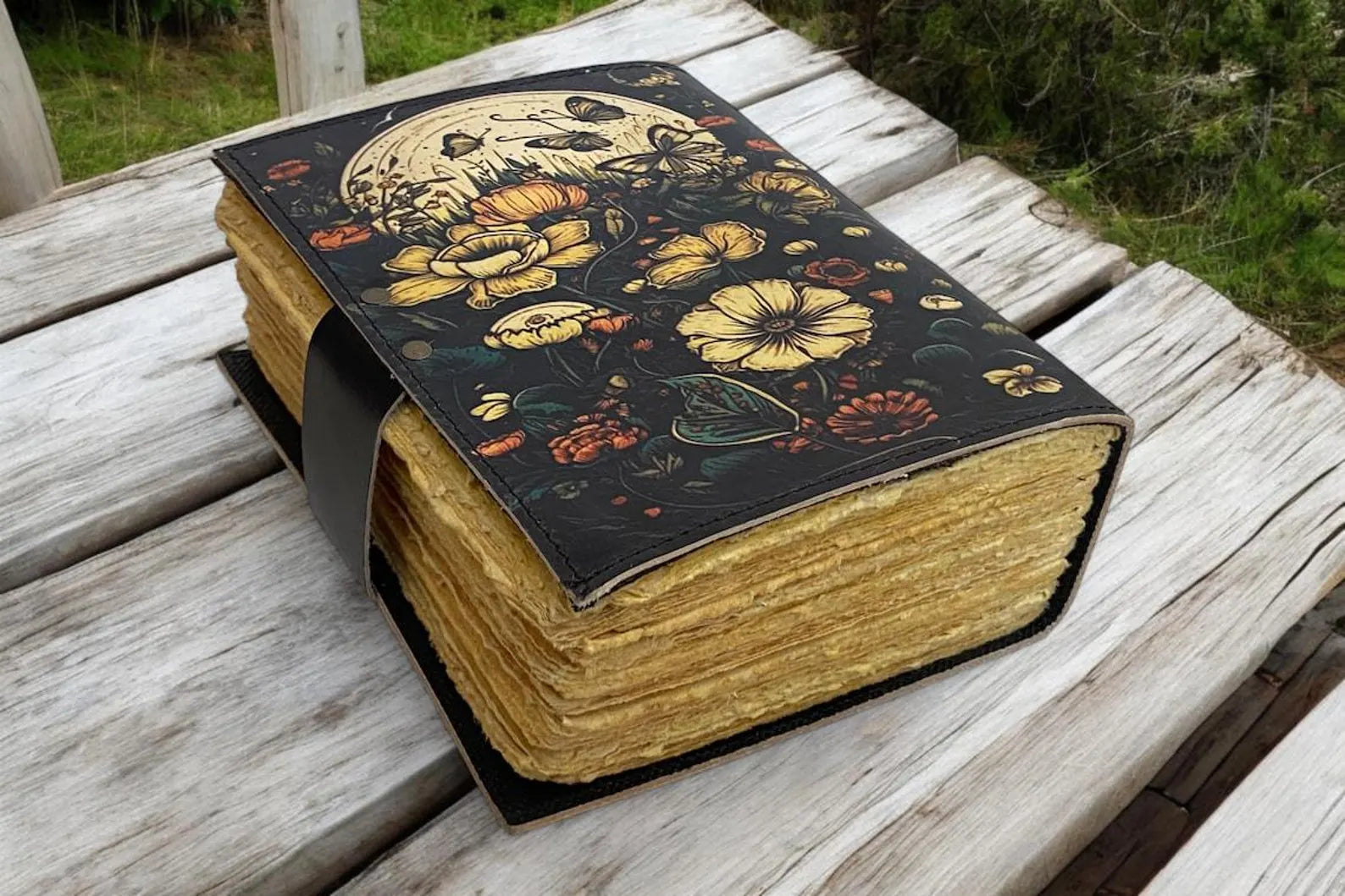 Fox Leather Journal Rustic vintage leather