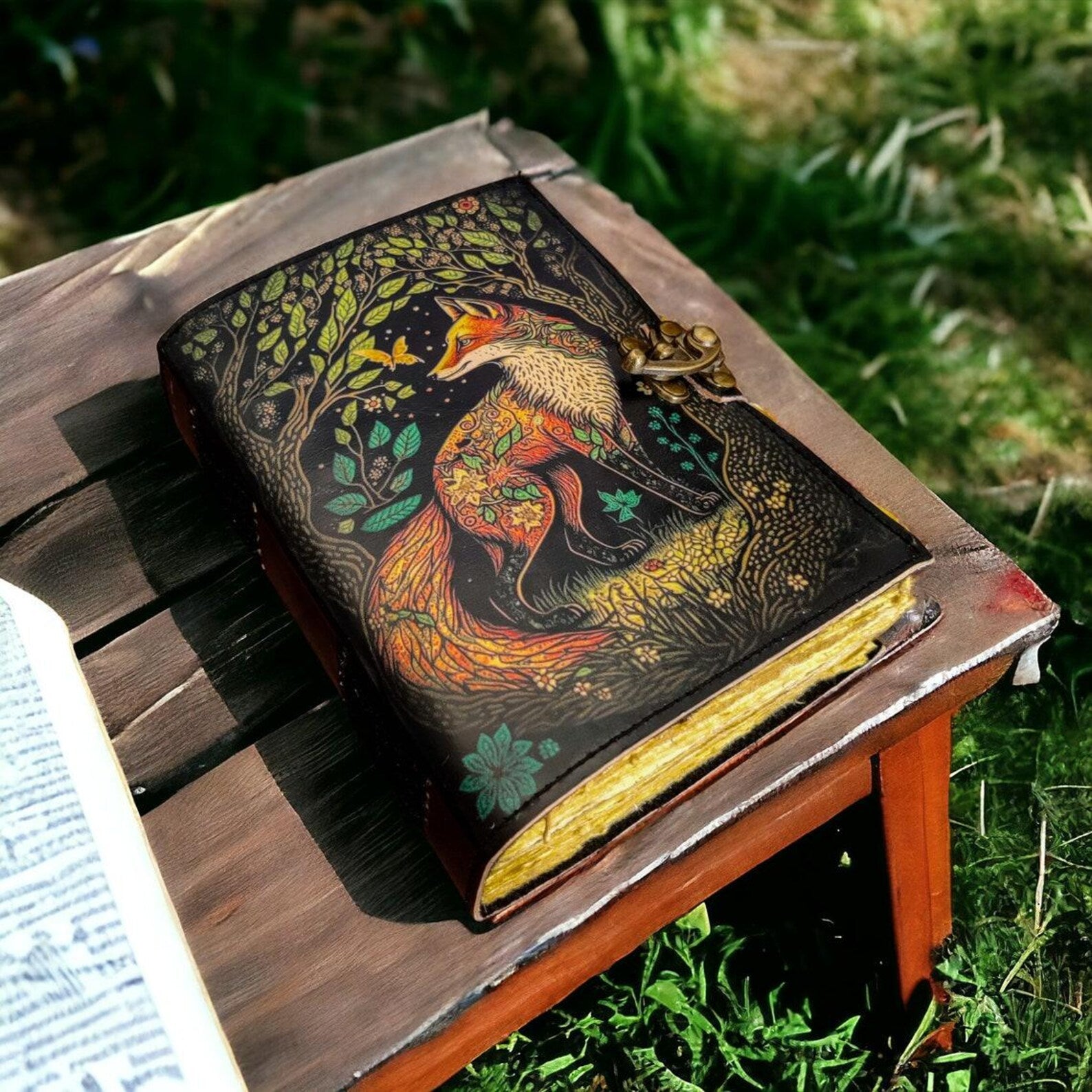 Fox Leather Journal vintage leather journal