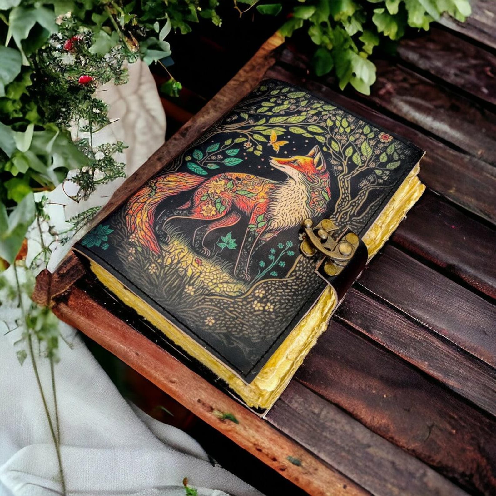 Fox Leather Journal vintage leather journal