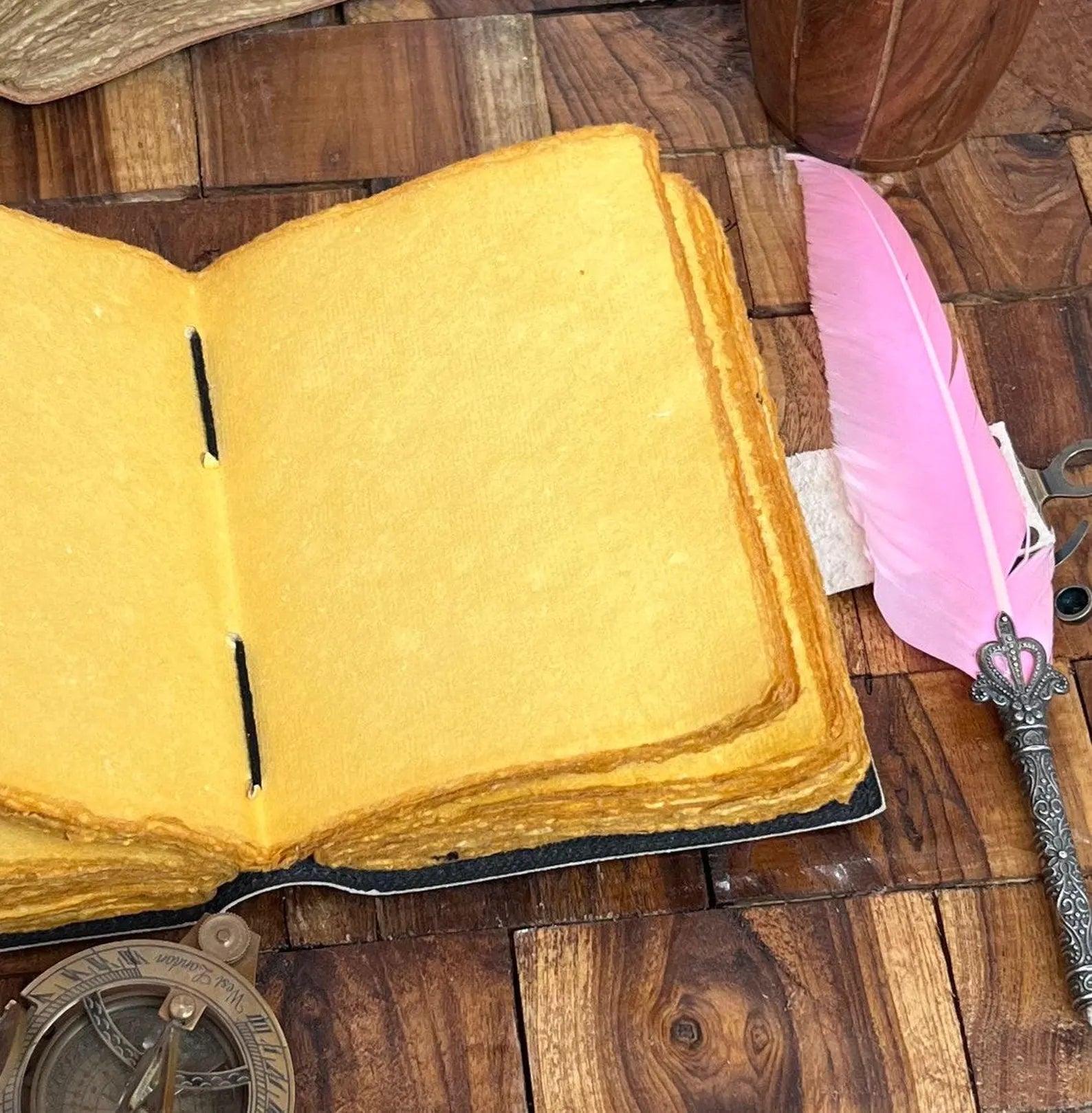 Leather print Caltic cat journal