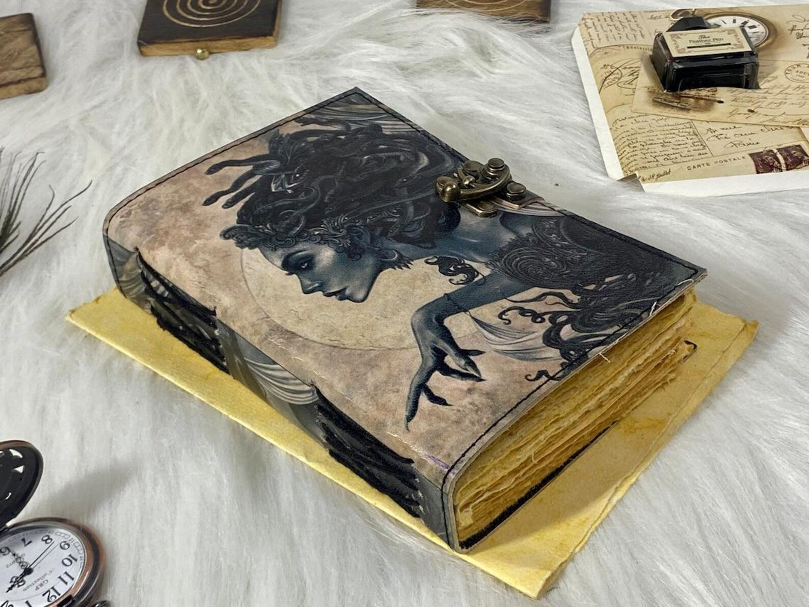 Leather journal notebook shadow work journal