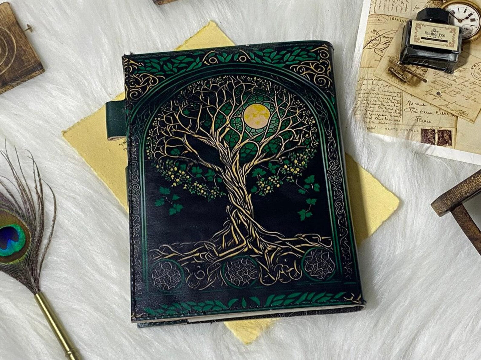 Tree of Life Refillable Leather Journal