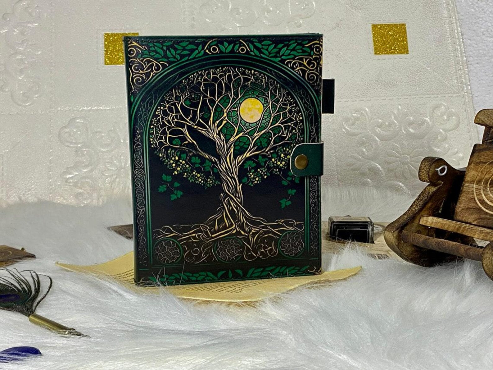 Tree of Life Refillable Leather Journal