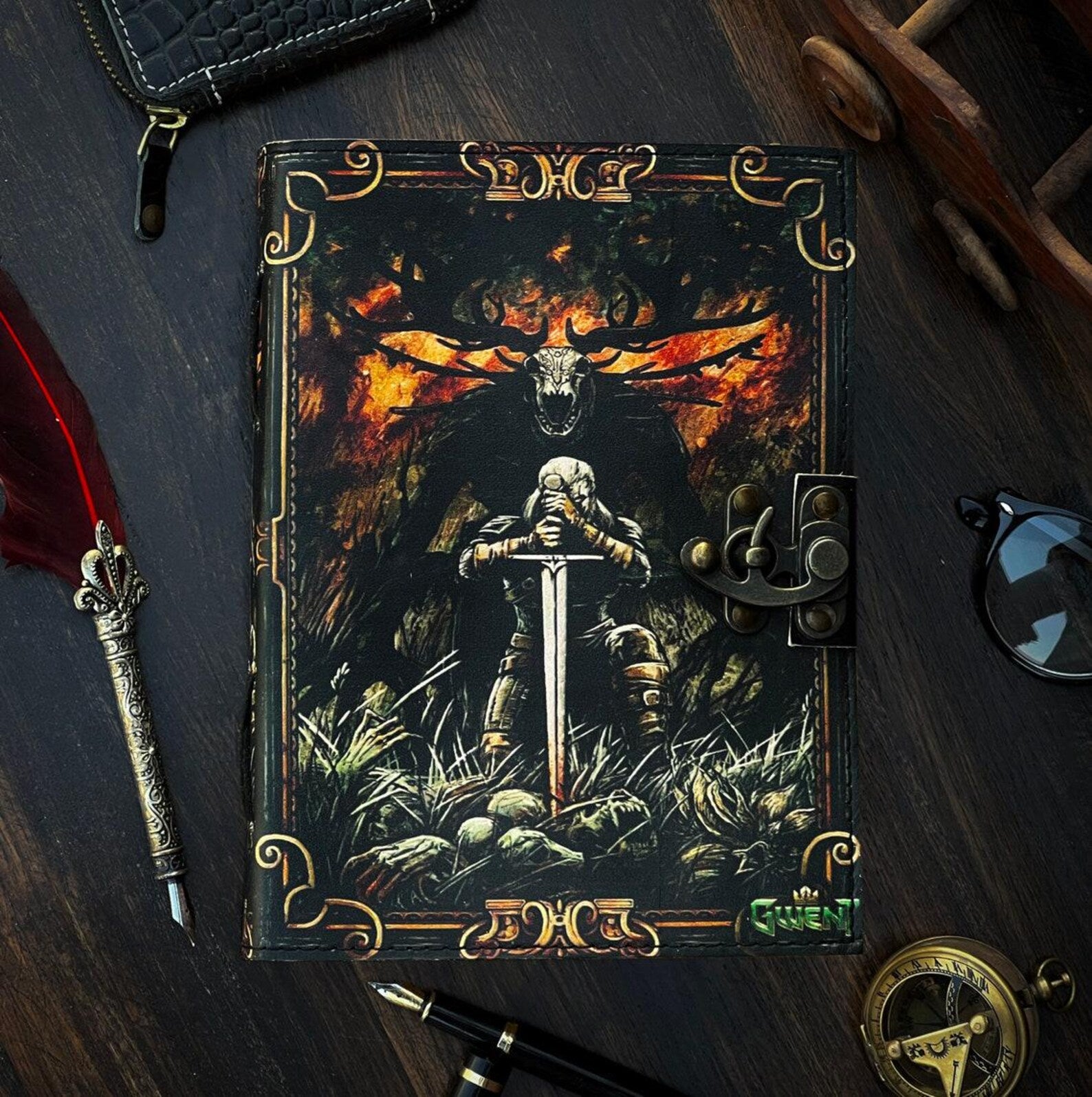 Witch journal • vintage leather journal