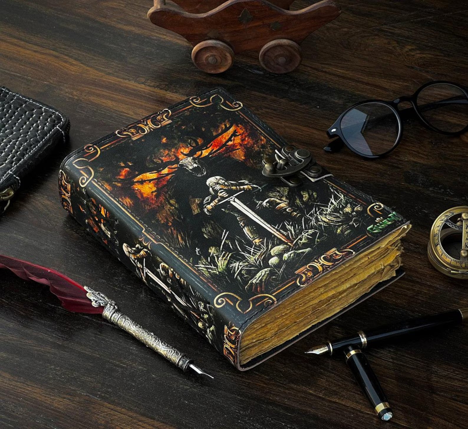 Witch journal • vintage leather journal