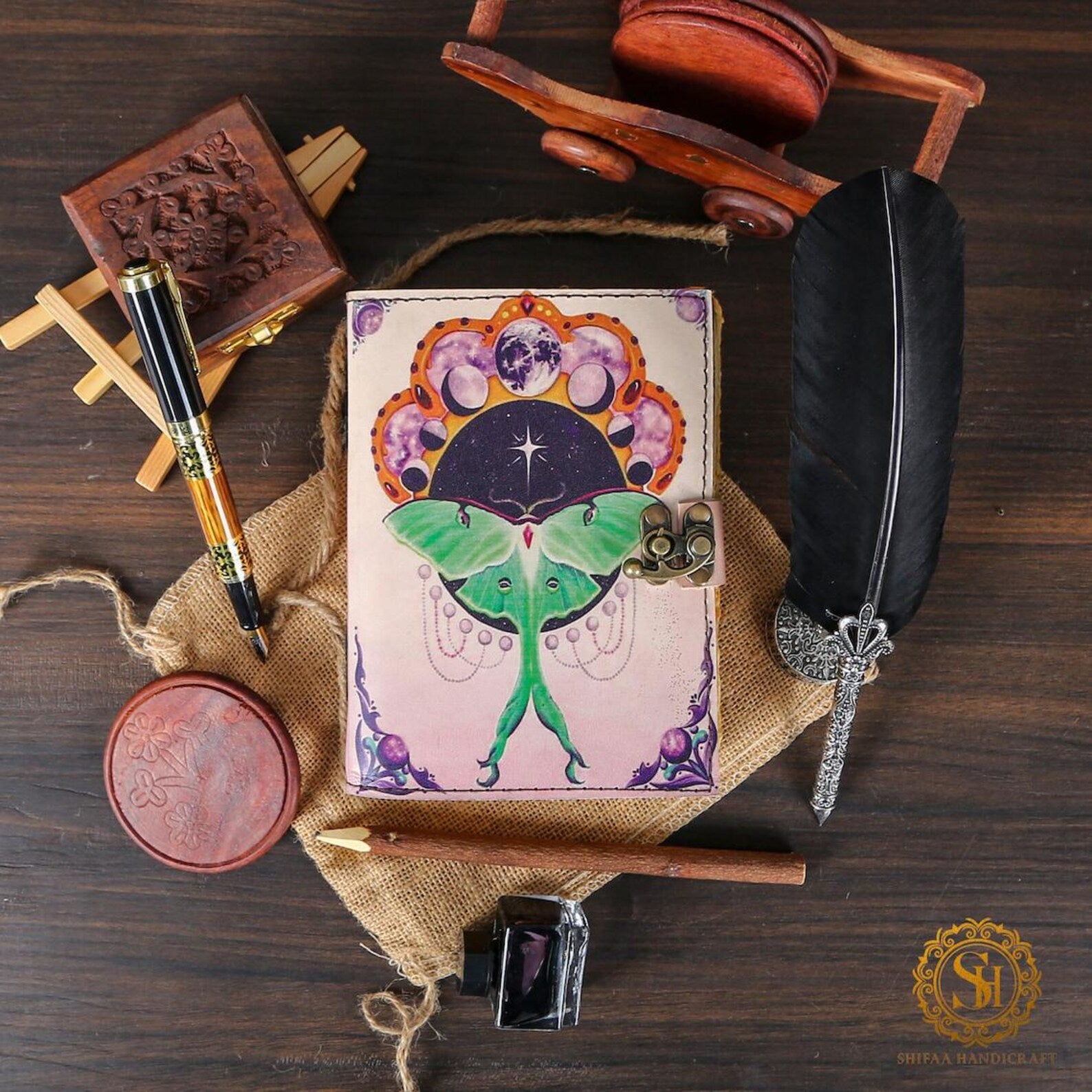 Spell Book of Shadows Journal Morpho Butterfly