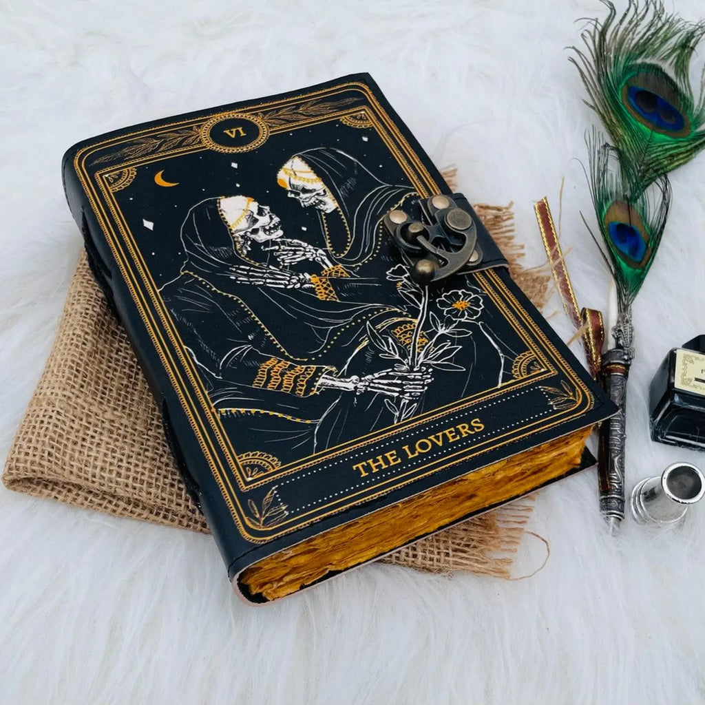 Celestial Sun & moon Handmade Leather journal