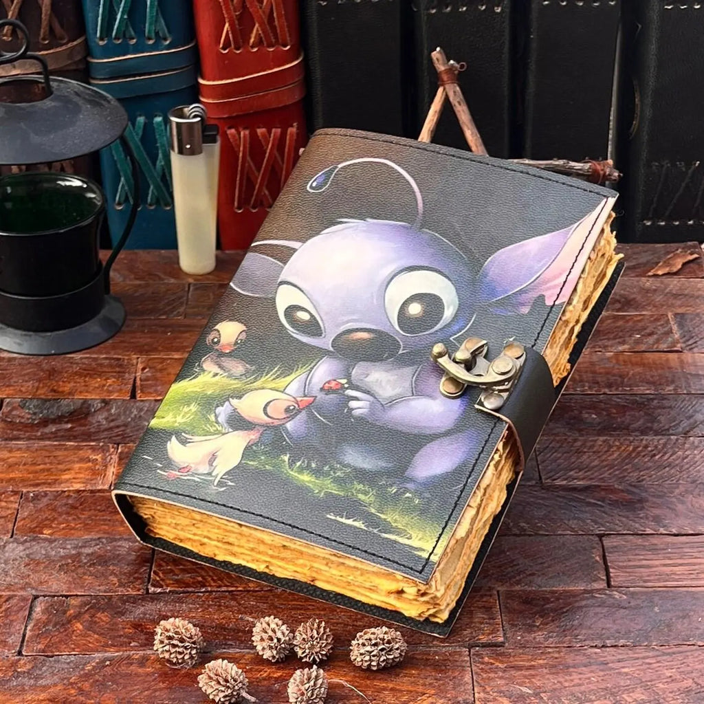 Stich printed notebook Leather Journal