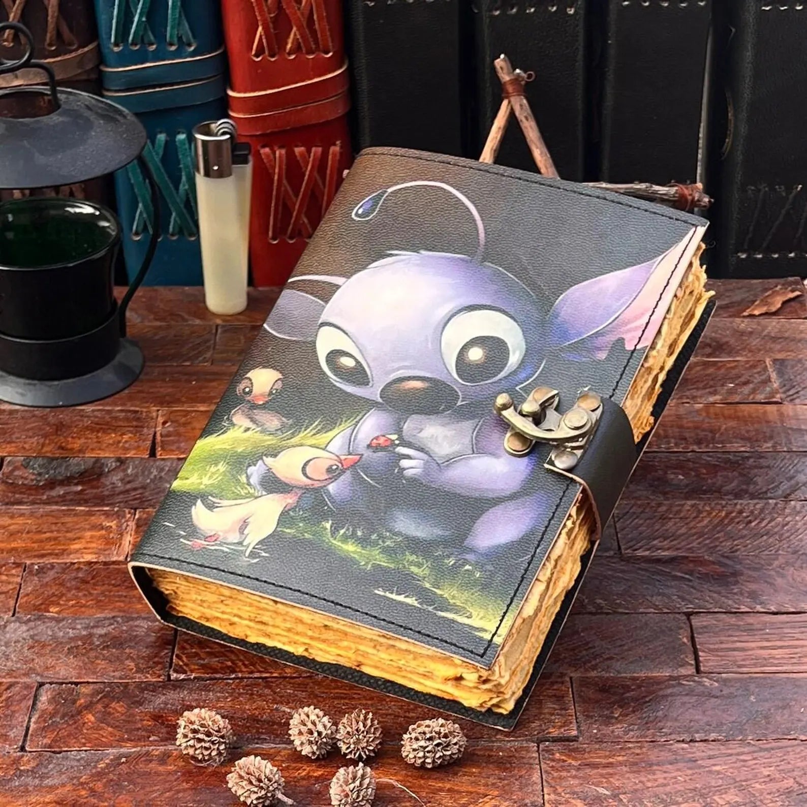 Stich printed notebook Leather Journal