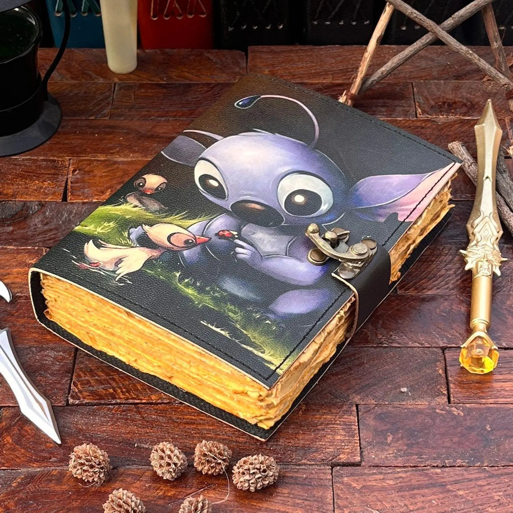 Stich printed notebook Leather Journal