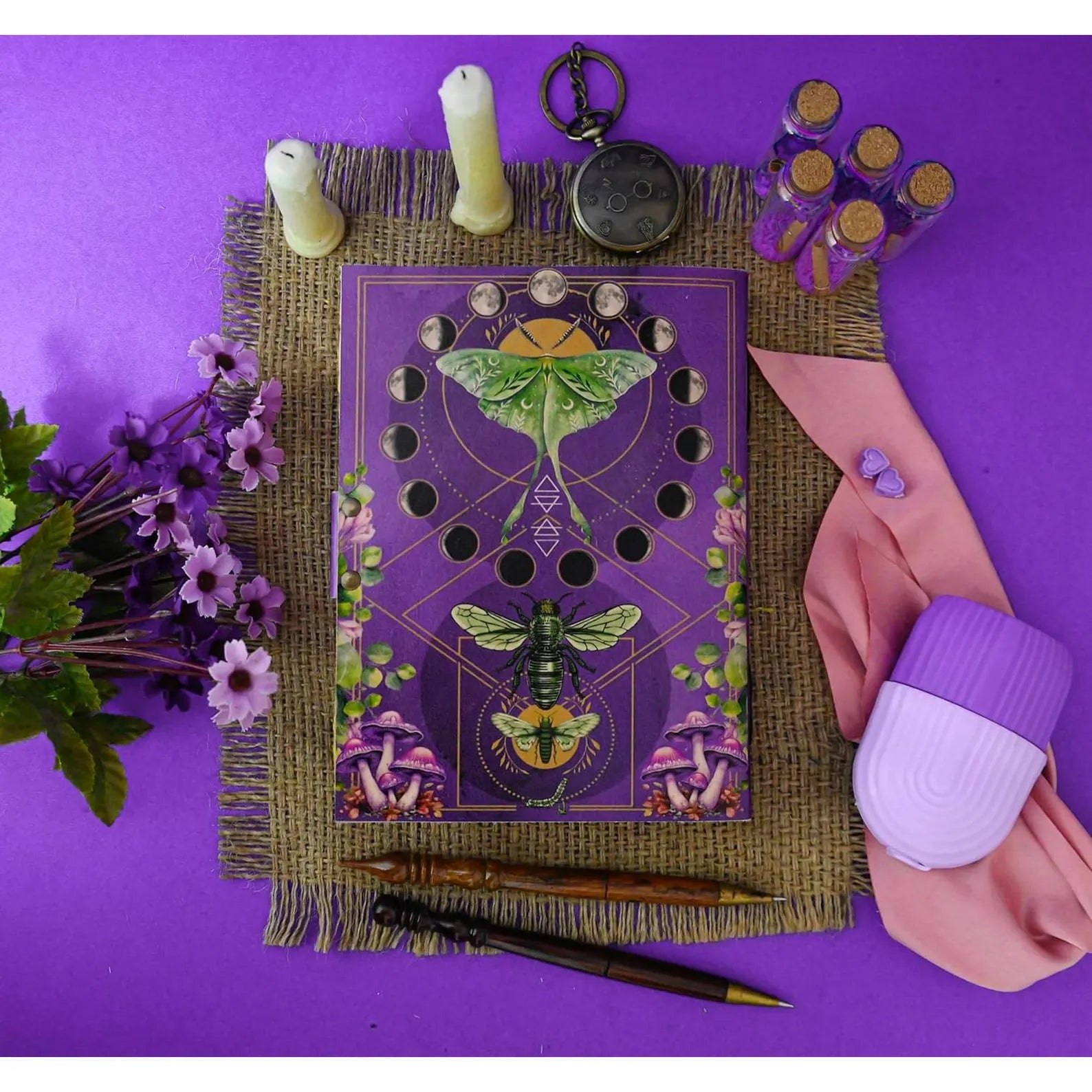 Blank Spell Book of Shadows with Lock