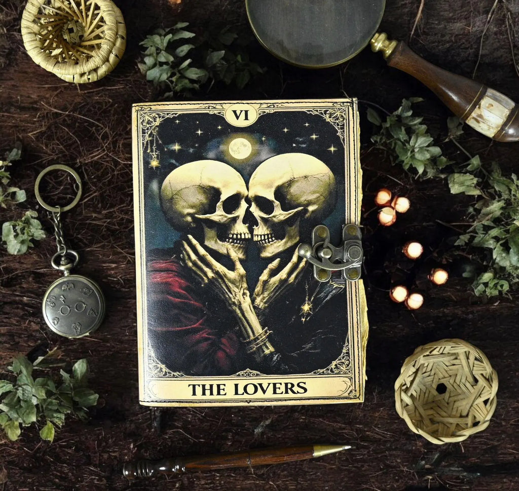 The Lovers Tarot Notebook Spiral Notebook