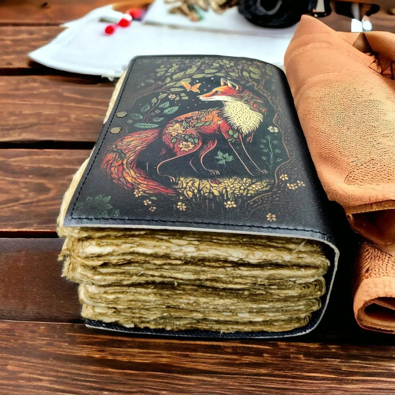 Large Handmade Leather Spell Book of Shadows