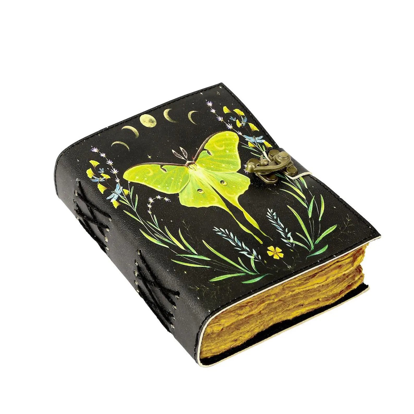 Spell Book of Shadows Luna Moth Journal