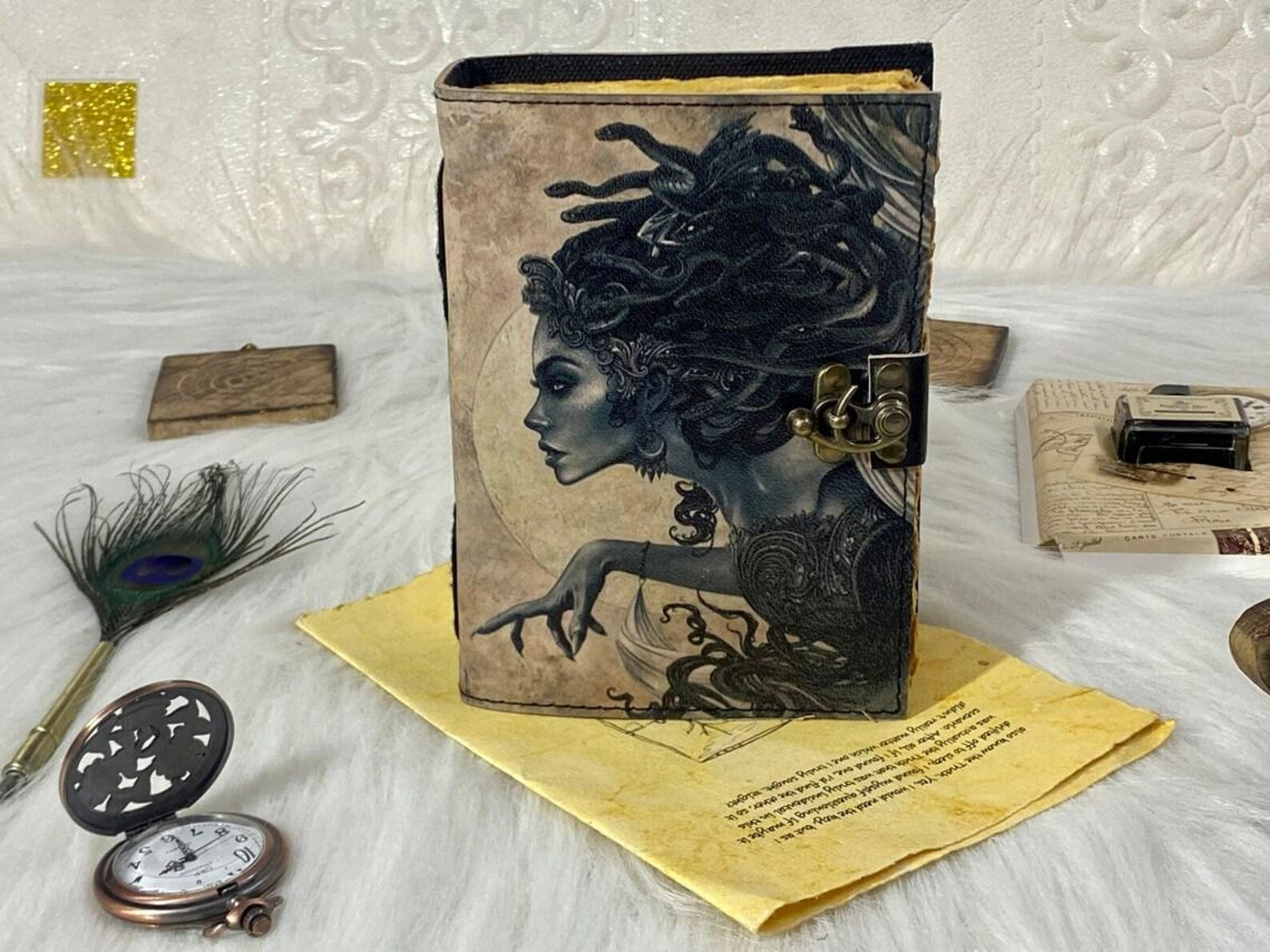 Leather journal notebook shadow work journal