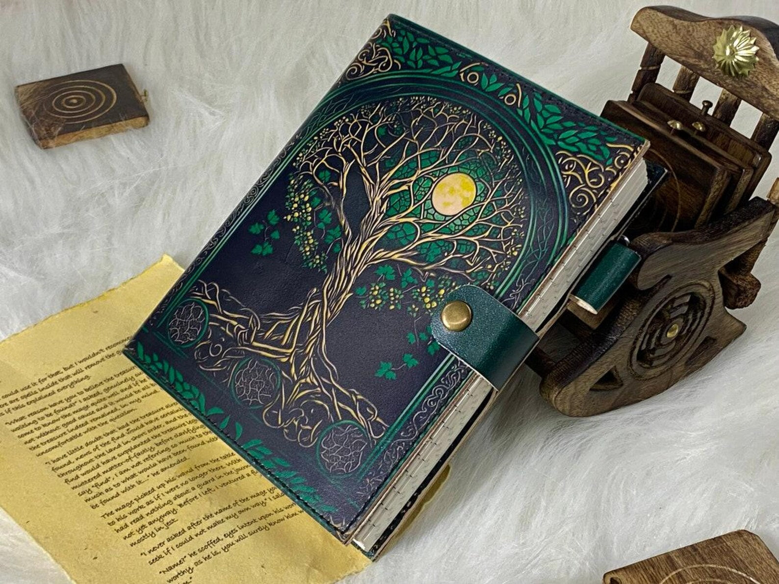 Tree of Life Refillable Leather Journal