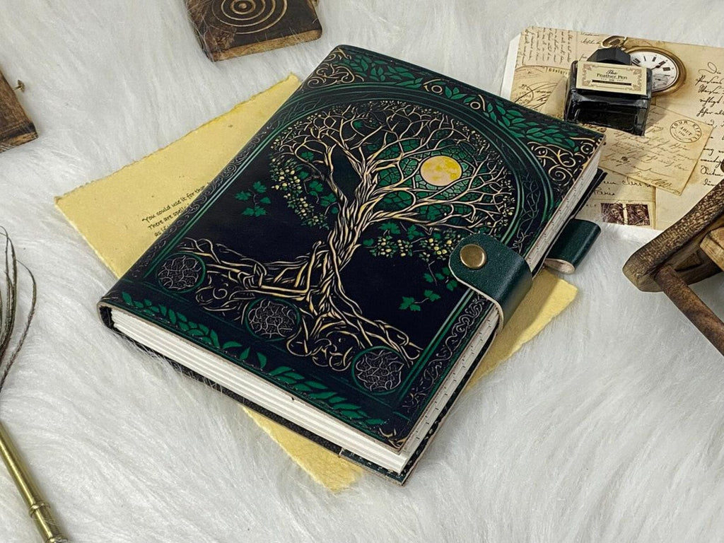 Tree of Life Refillable Leather Journal