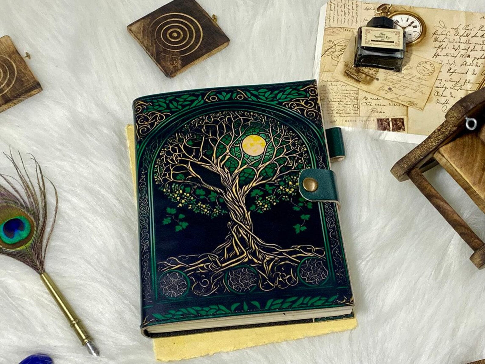 Tree of Life Refillable Leather Journal