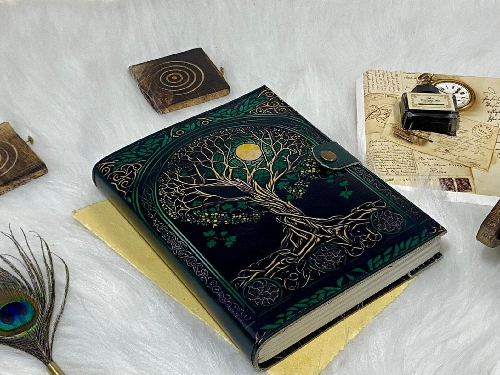 Tree of Life Refillable Leather Journal