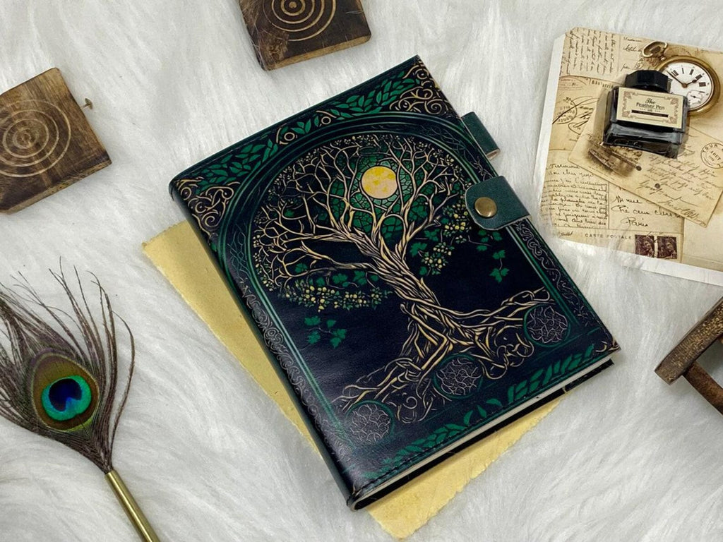 Tree of Life Refillable Leather Journal