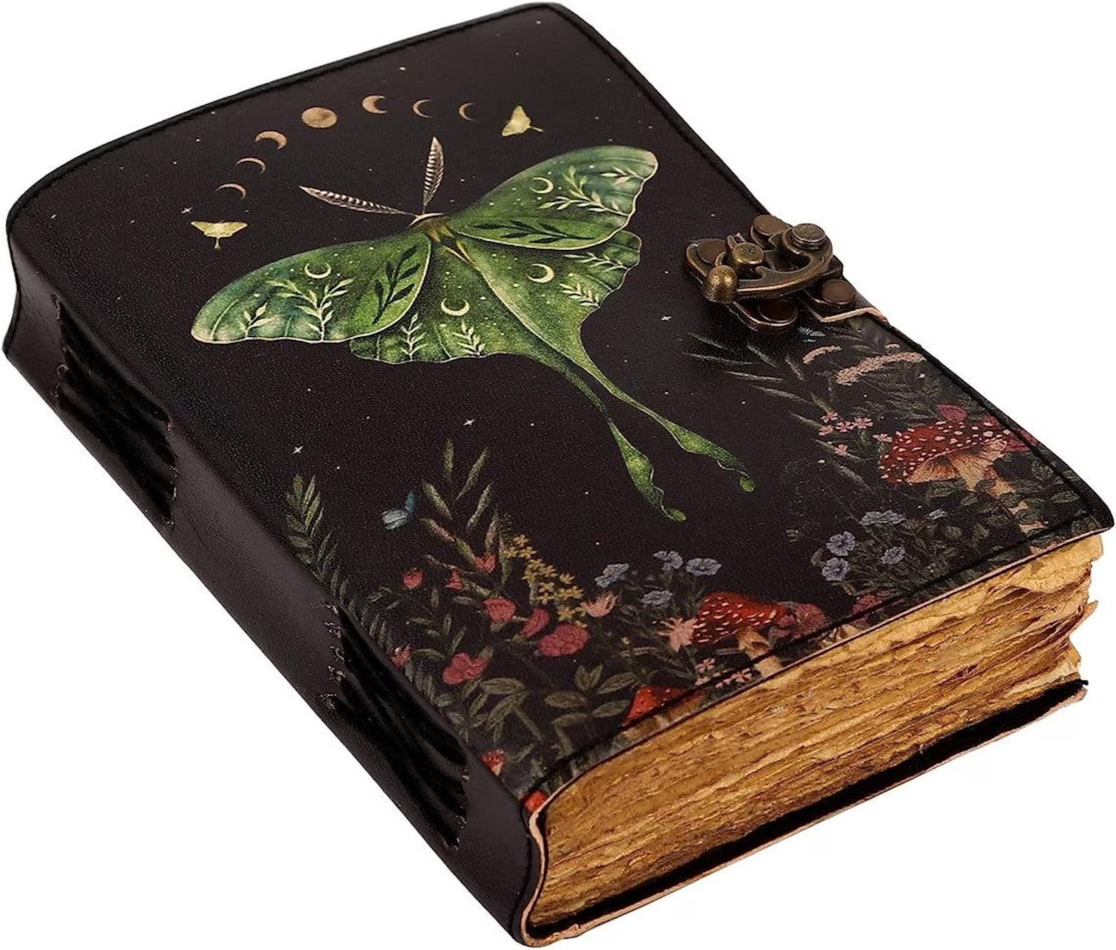 Spell Book of Shadows Luna Moth Journal