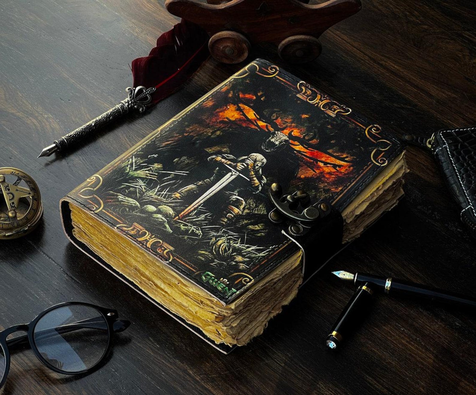 Witch journal • vintage leather journal