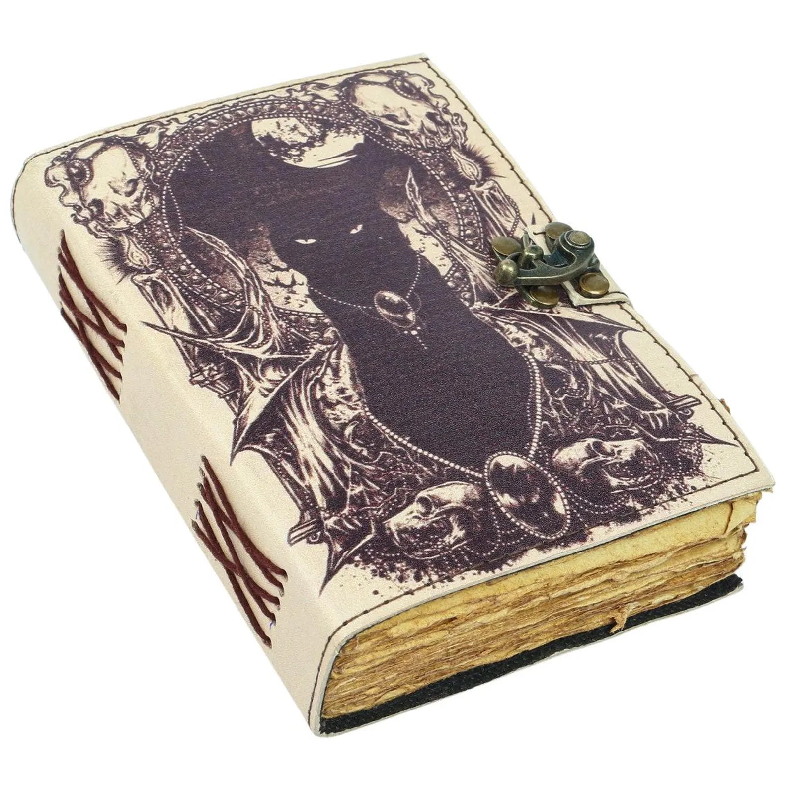 Vintage Leather Cat Journal for Men & Women