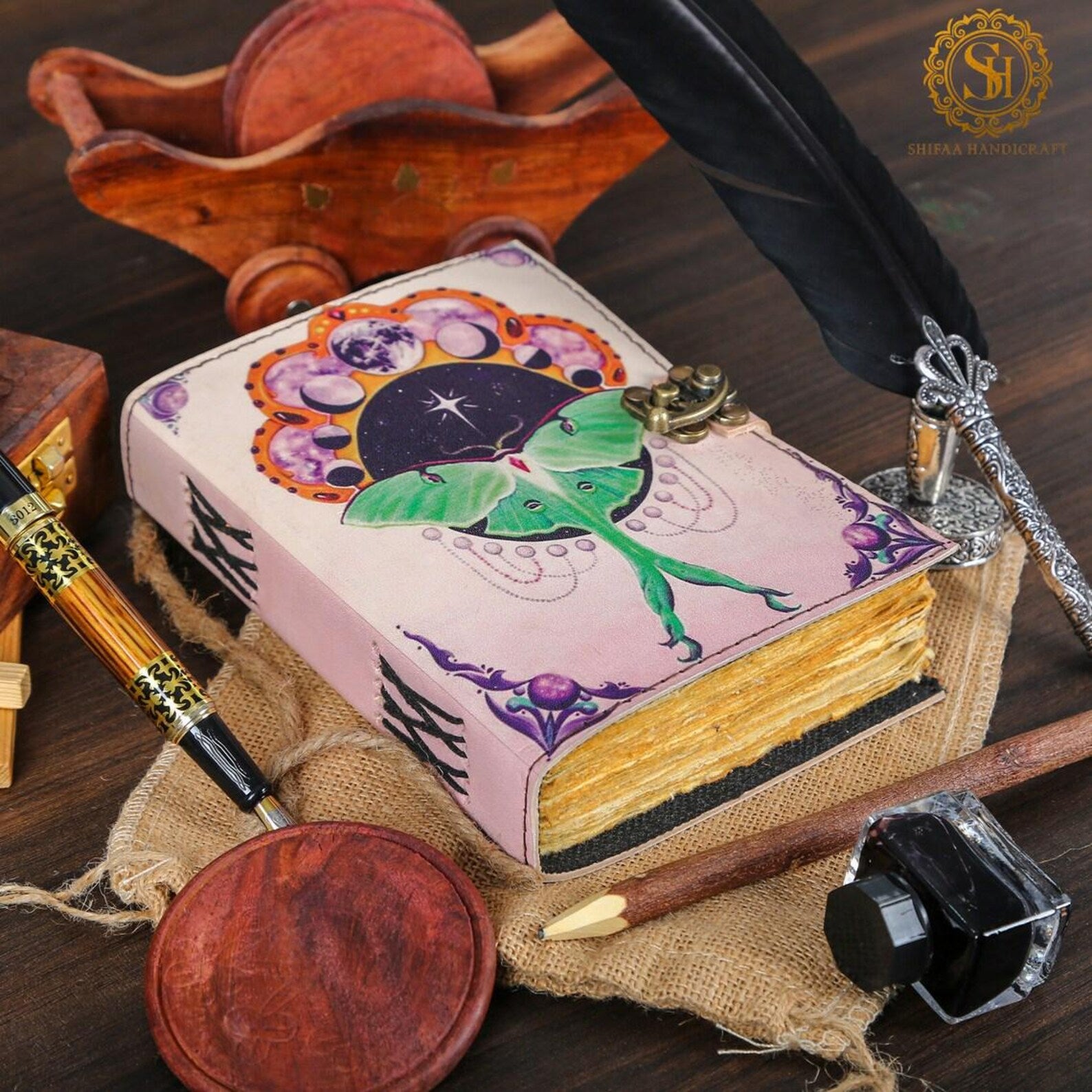 Spell Book of Shadows Journal Morpho Butterfly