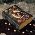 Leather Journal Notebook Easter Rabbit Print