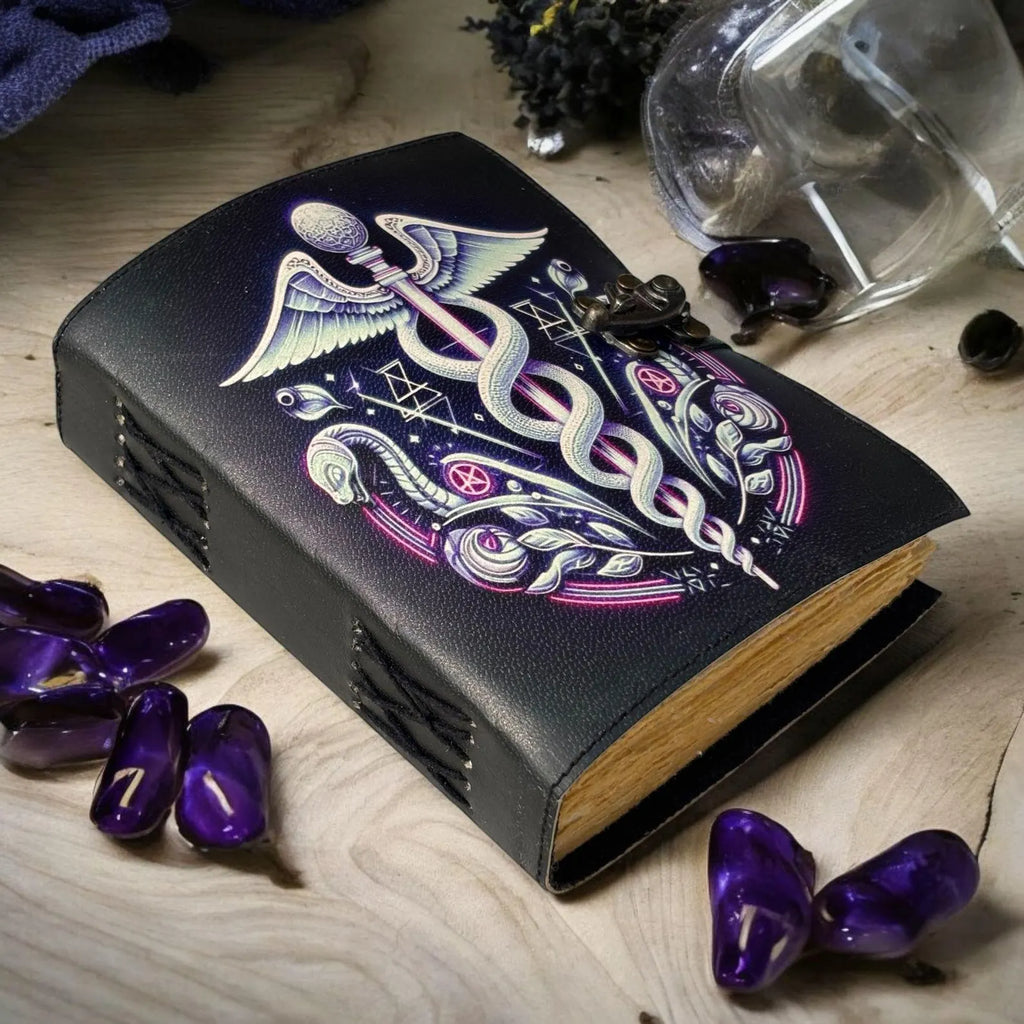 Leather Journal Notebook Snake Print