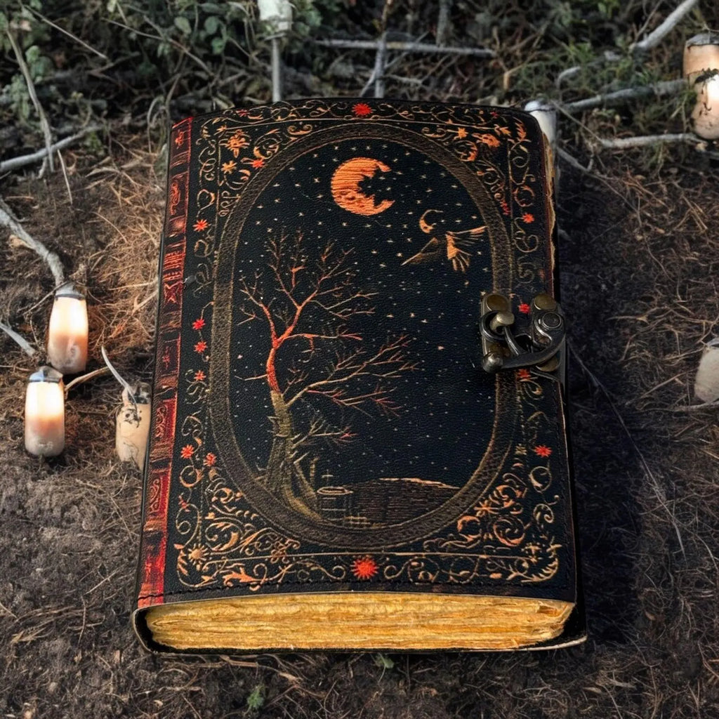 Leather Journal Notebook Snake Print