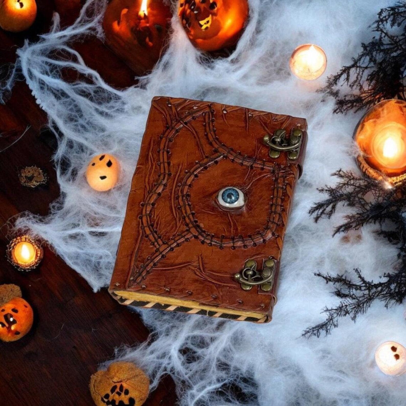 Hocus Pocus book of spells Leather Journal