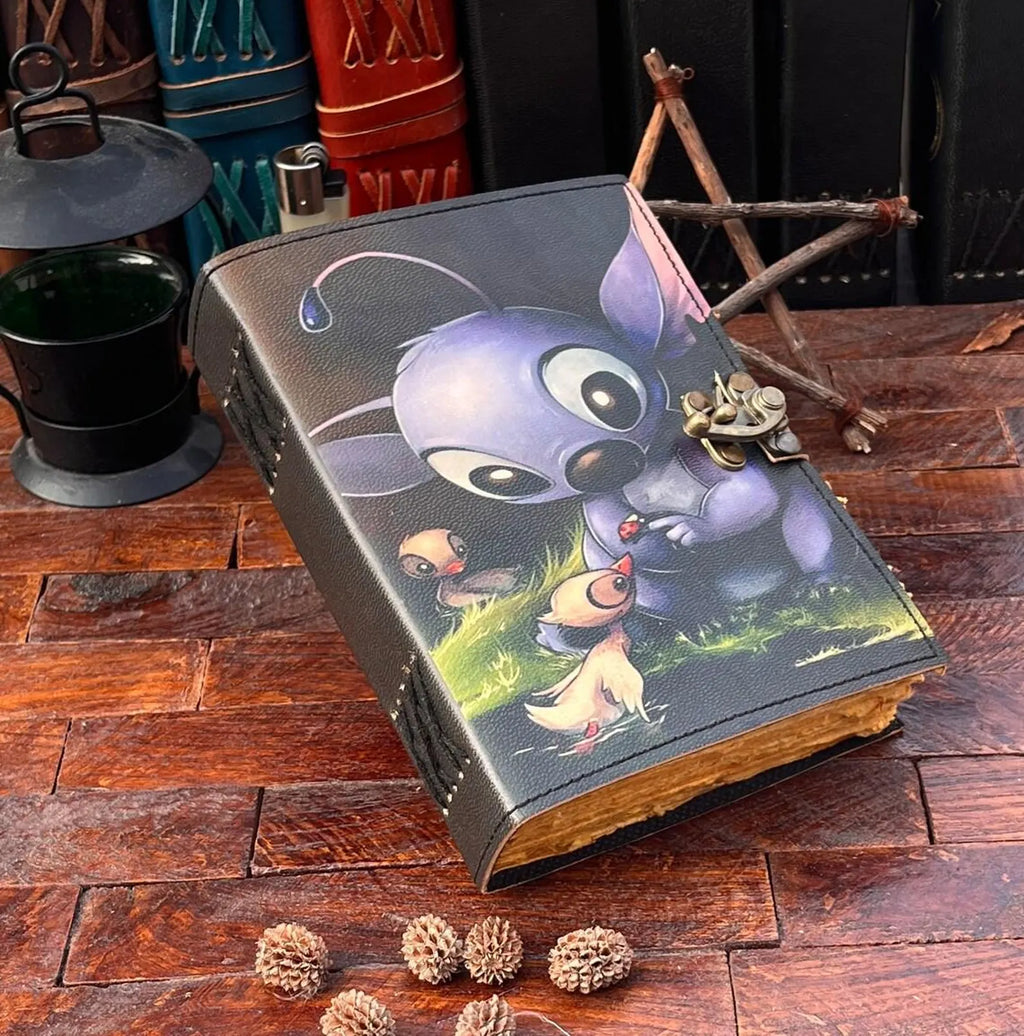 Stich printed notebook Leather Journal