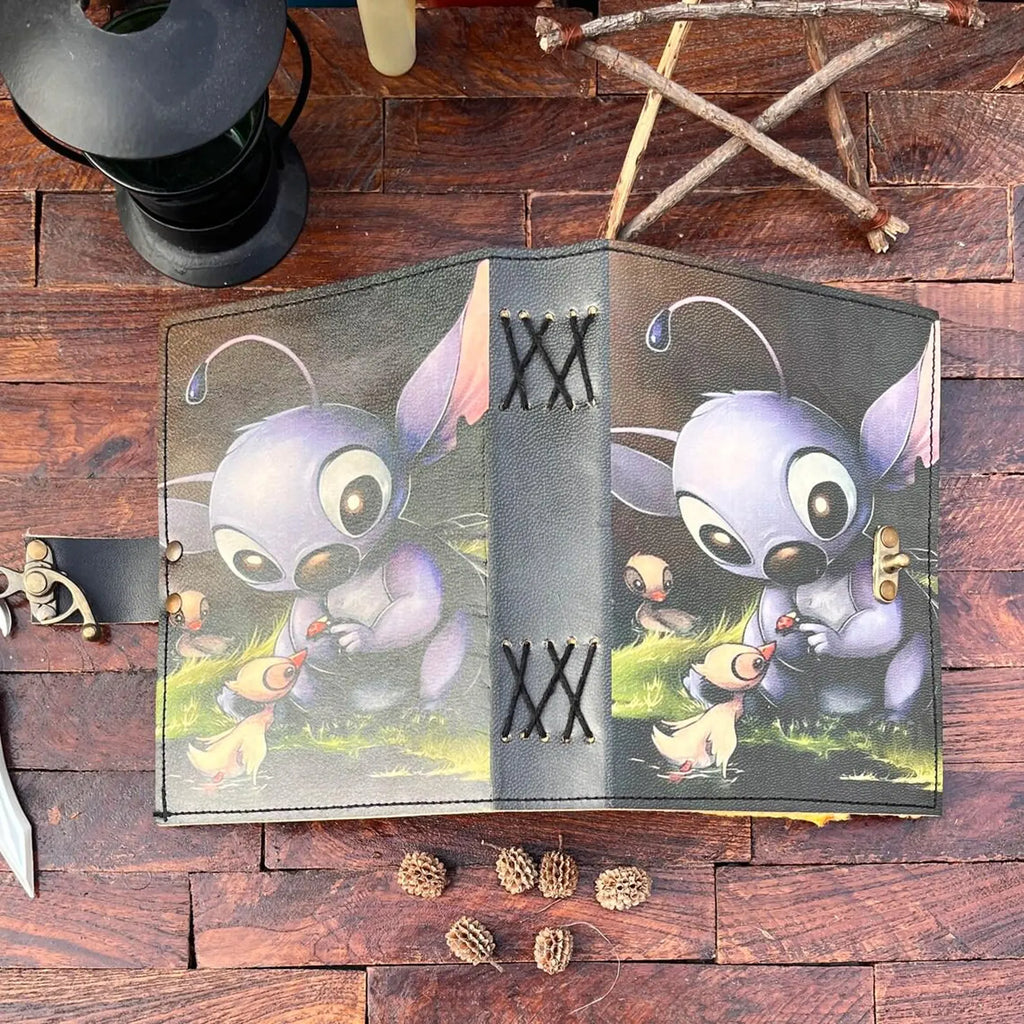 Stich printed notebook Leather Journal