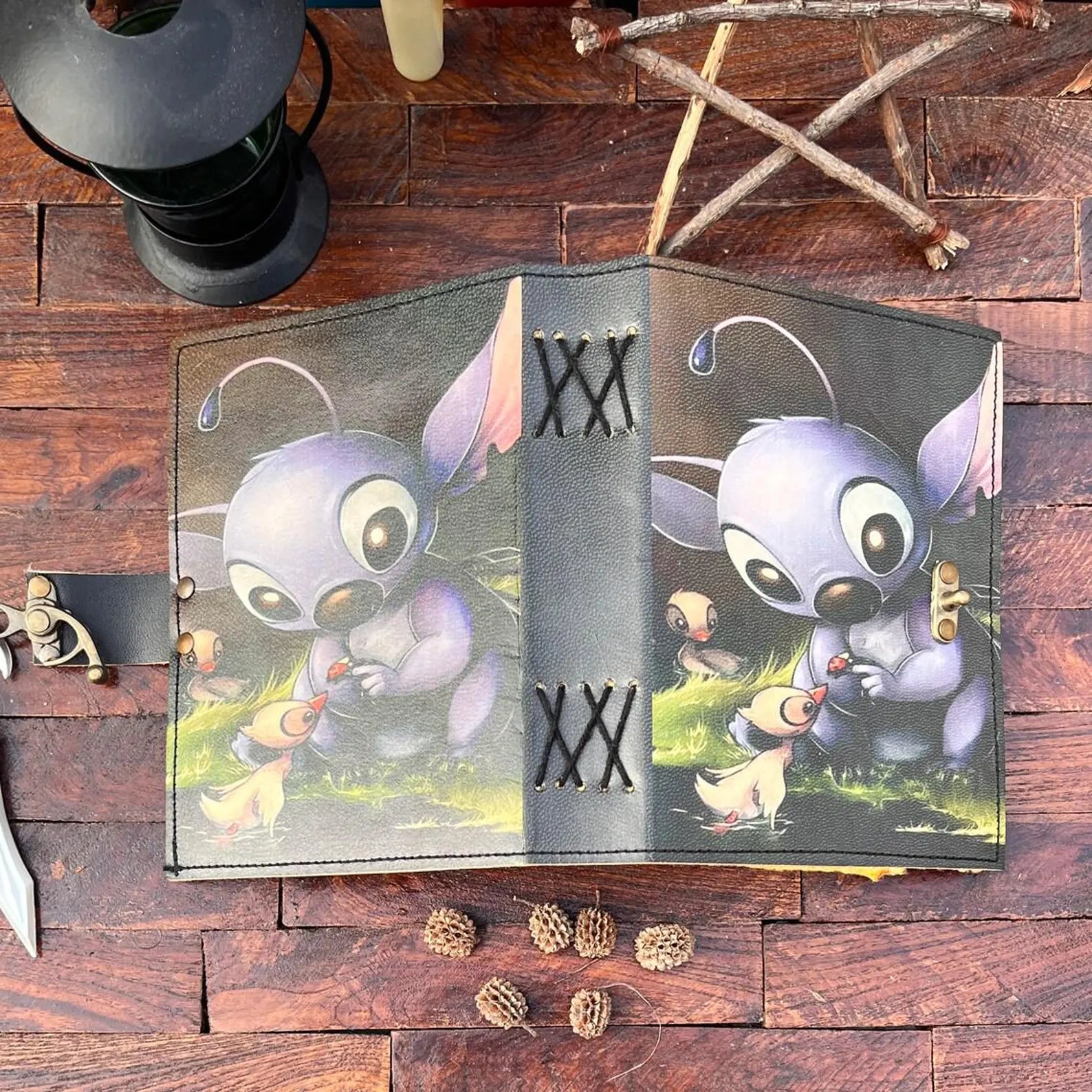 Stich printed notebook Leather Journal