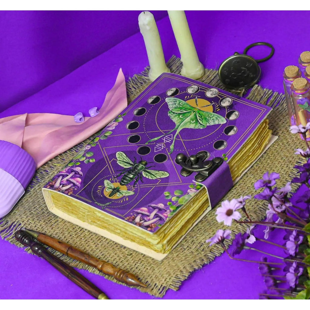 Blank Spell Book of Shadows with Lock