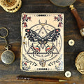 Luna Moth - Vintage Leather Journal