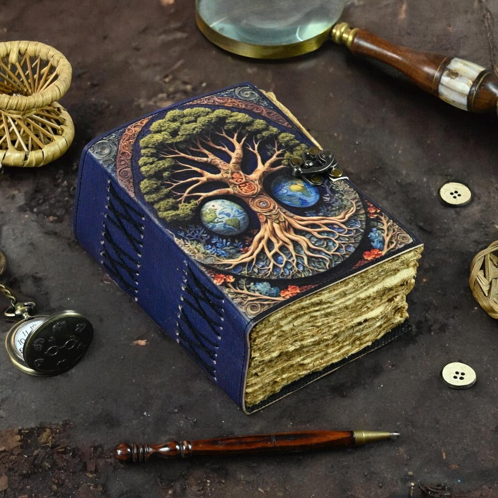 Large leather journal, Tree of Life Journal